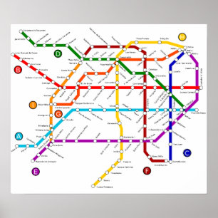 Metro buenos argentina Poster