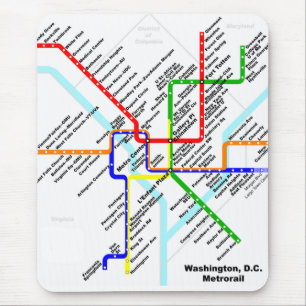Metro Mousepad da C.C. de Washington