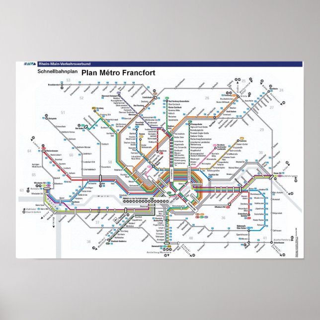 Metro Poster de Frankfurt (Frente)