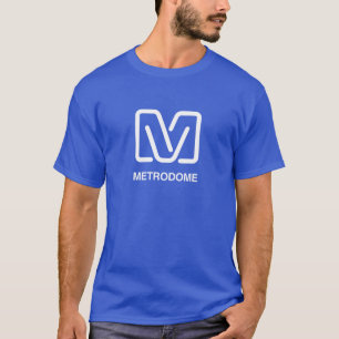 Metrodome - mark Blue T-Shirt (Plain Back)