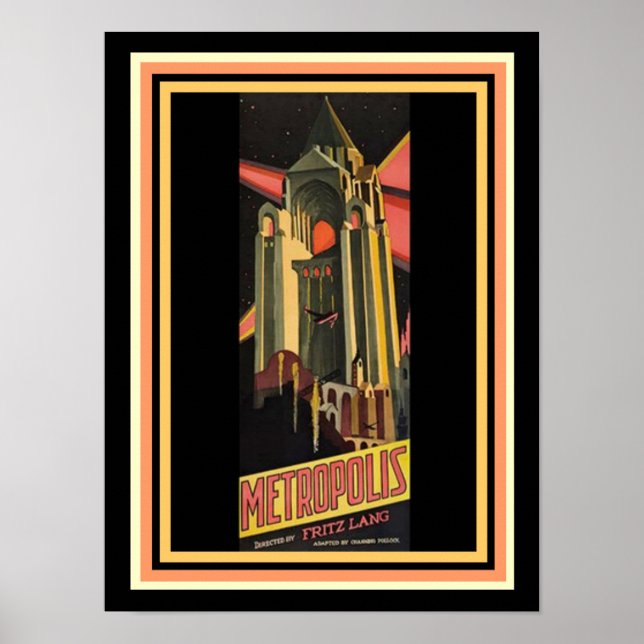 Metropolis Movie Poster 12 x 16 (Frente)