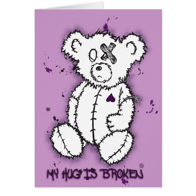 Meu abraço é cartão quebrado (Frente)