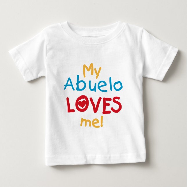 Meu Abuelo me ama camisetas e presentes (Frente)