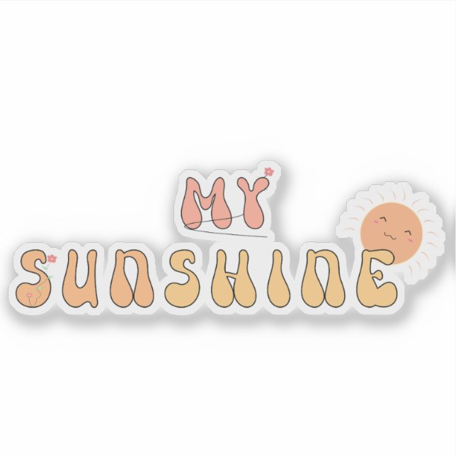Meu Adesivo de Vinil Sunshine (Frente)