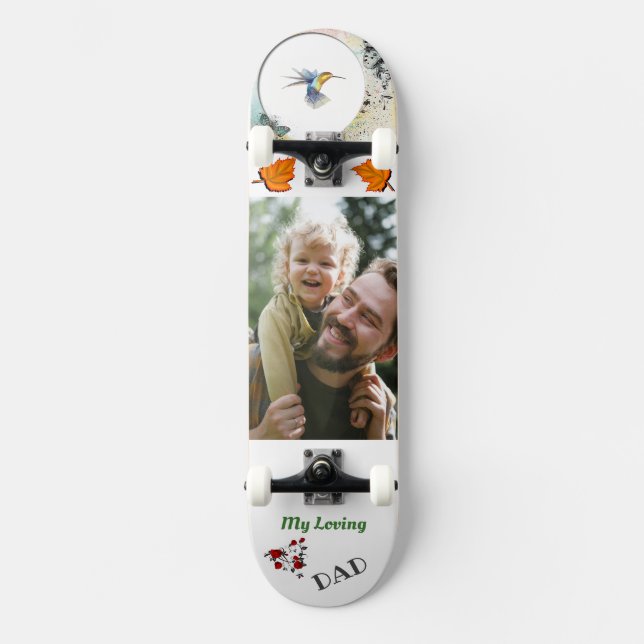 Meu amado PAI Foto skateboard (Frente)