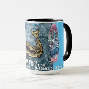 "Meu Animal Espiritual" Caneca de Café do Salmão
