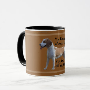 Meu Beagle Sempre Começa Meu Dia De Fora Na Caneca