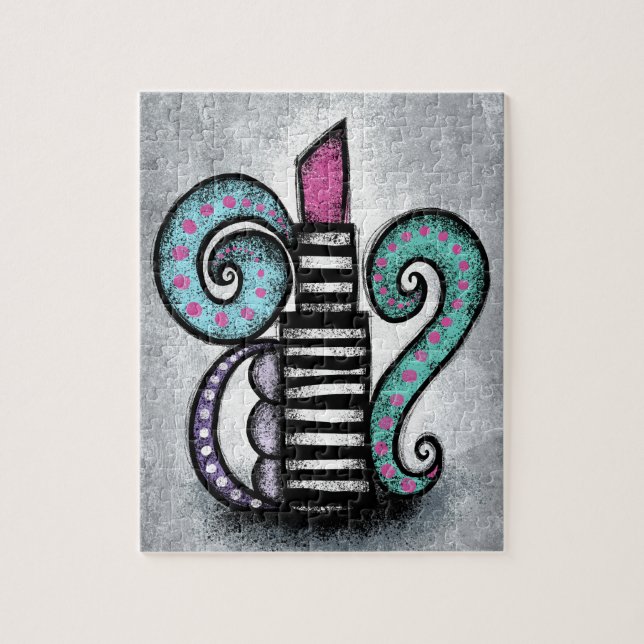 Meu Bonito Batom Rosa Quebra-cabeça (Vertical)