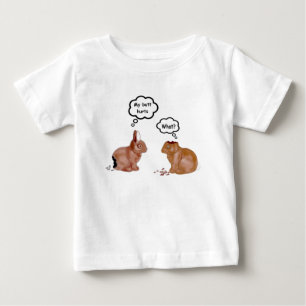 Meu bumbum fere o t-shirt das crianças dos coelho