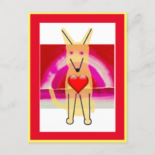 Meu cachorro Buddy e Coração, Cartão Postal