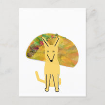 Meu cachorro Buddy e Taco, cartão postal