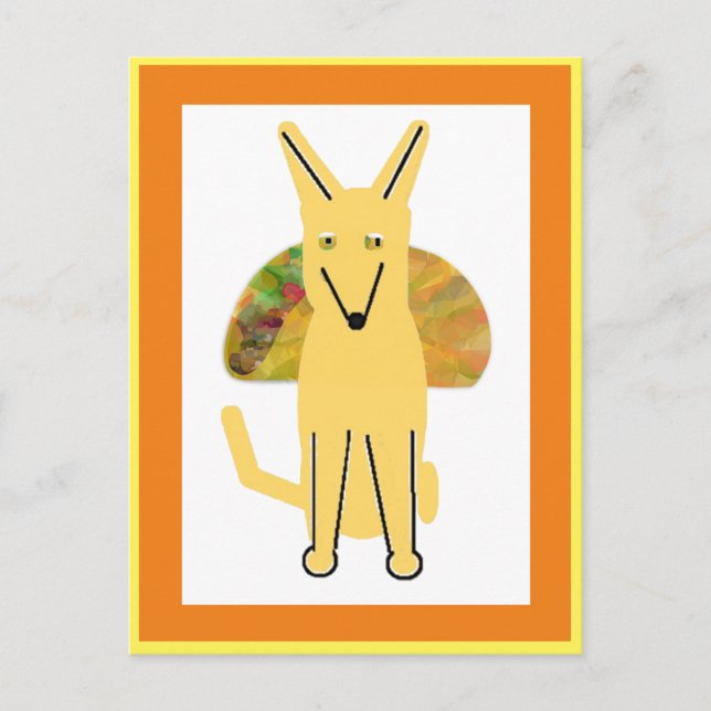 Meu cachorro Buddy e Taco, cartão postal (Frente)