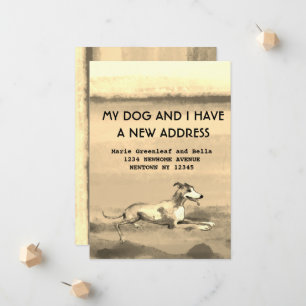 Meu cachorro e eu nos mudamos Anúncio