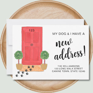 Meu Cachorro E Eu Novo Endereço Movendo Anúncio