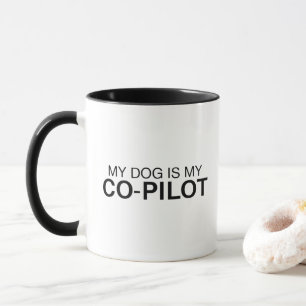 Meu Cachorro É Meu Copiloto Caneca Engraçada para