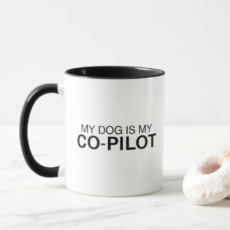 Meu Cachorro É Meu Copiloto Caneca Engraçada para