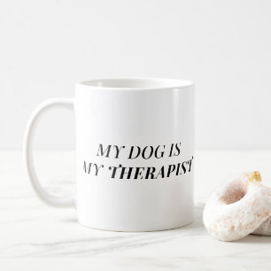 Meu Cachorro É Meu Terapeuta Caneca de Café Engr