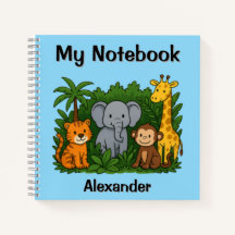 Meu Caderno de Aventuras na Selva – Personalizado