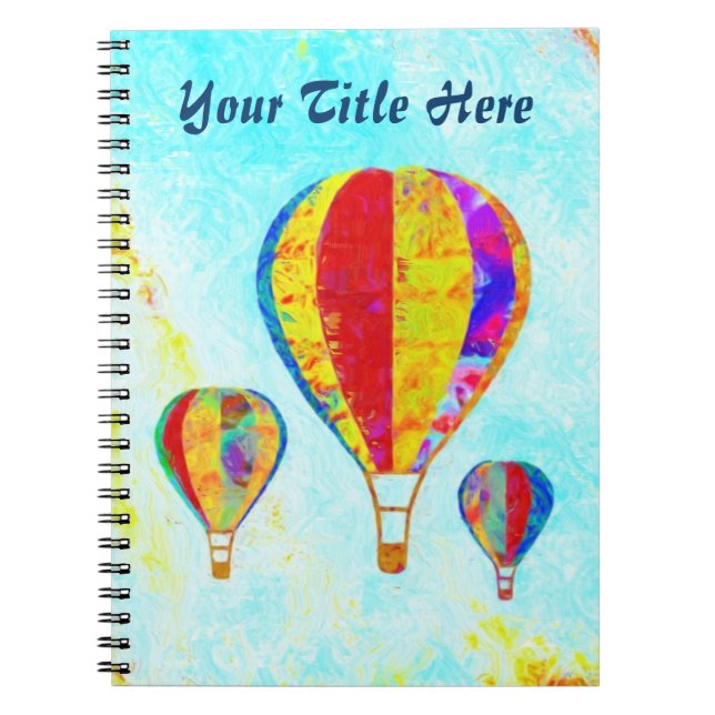 Meu caderno espiral dos balões bonitos (Frente)