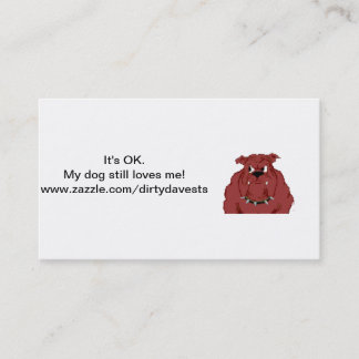 Meu cão ainda ama-me cartões de visitas