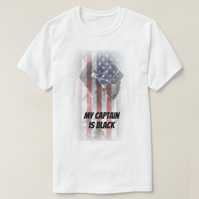 Meu Capitão é Camiseta Preta (Frente do Design)