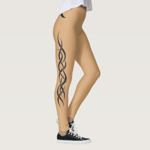Meu Carimbo Tribal de Leggings de Tatuagem na Marc