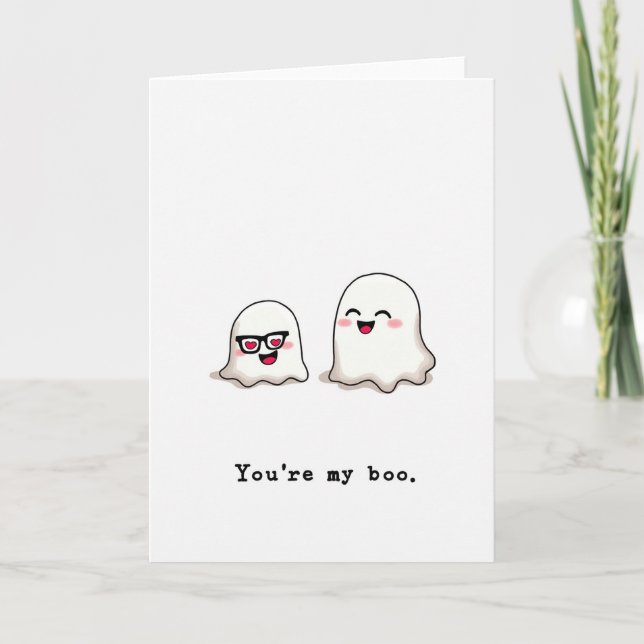 Meu Cartão de Amor Fantasma Boo (Frente)