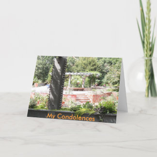 Meu Cartão de condolências dos pêsames