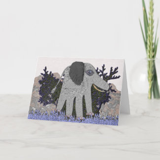 Meu cartão de nota do elefante do bebê