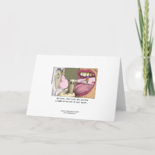 Meu Cartão de Saudação Engraçado de Dentista J