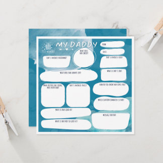 Meu cartão de saudação personalizado do pai