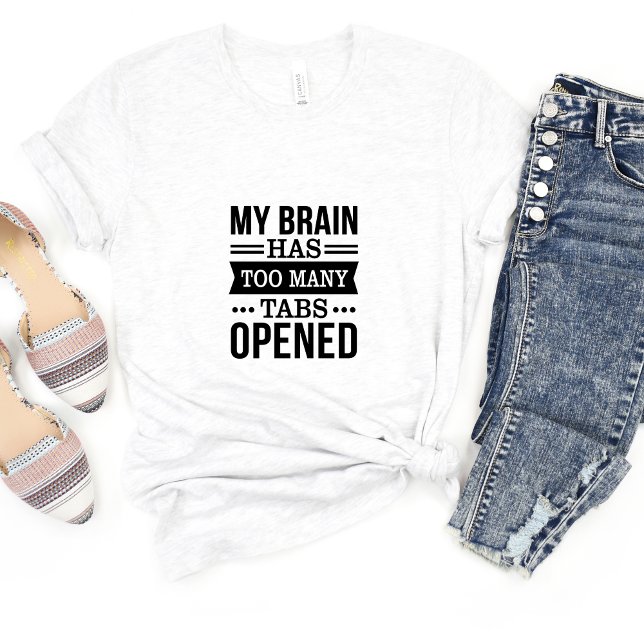 Meu Cérebro Também... Camiseta Sarcasm Engraçado M (Criador carregado)