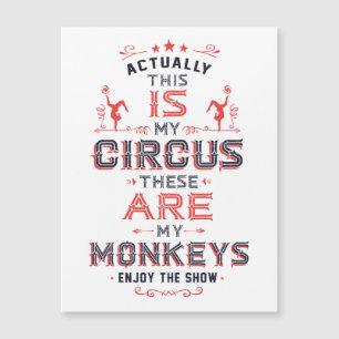 Meu circo meu ímã dos macacos