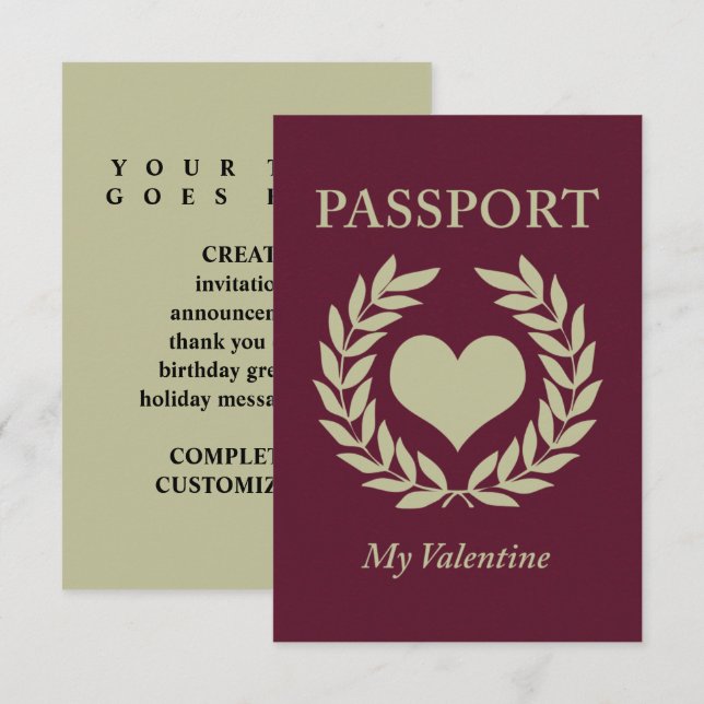 meu convite para passaporte namorados (Frente/Verso)