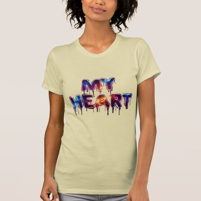 Meu Coração – Design de camiseta com estampa Cosmi (Frente)