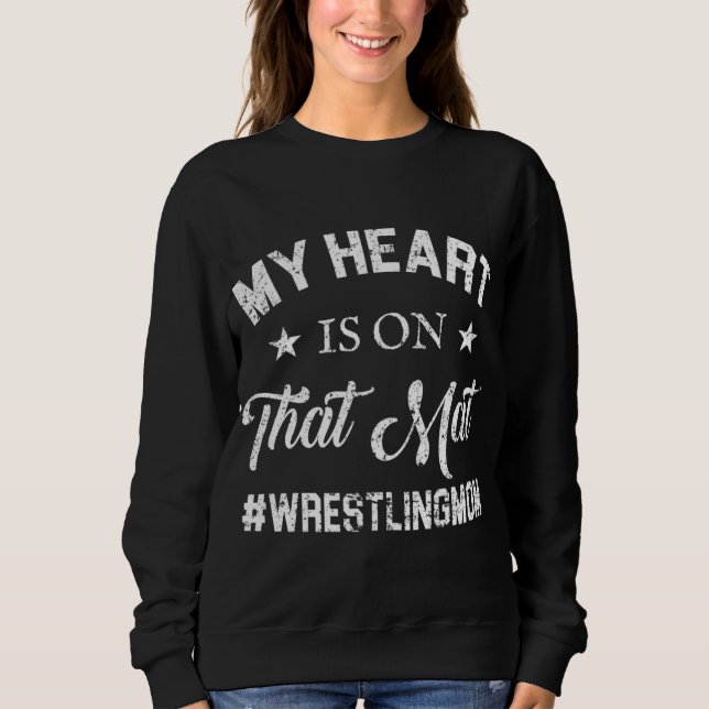 Meu Coração Está Na Luta Mãe Pullover (Frente)