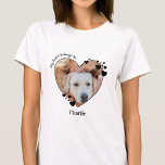 Meu Coração Pertence À Camiseta Fotográfica De Pet<br><div class="desc">Carregar seu melhor amigo com você em todos os lugares que você vai com esta camisa personalizada de amante de cachorros-fotos! Deve ter para cada amante de cachorro, mãe de cachorro e pai de cachorro! Uma reviravolta divertida no meu Cachorro, esta camisa diz "Meu Coração Pertence A"... Personalize com a...</div>