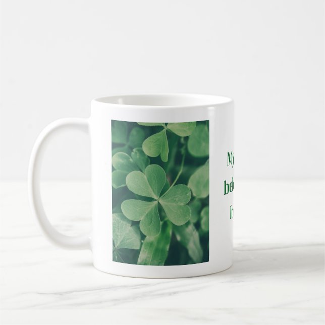 Meu coração pertence à Irlanda. Caneca de café (Esquerda)