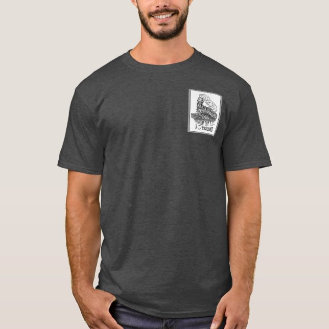 Meu coração pertence ao t-shirt Railroading II (Frente)