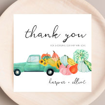 Meu Deus! - Cartões de agradecimentos do Chá de fr