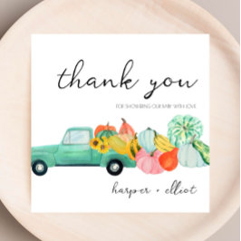 Meu Deus! - Cartões de agradecimentos do Chá de fr