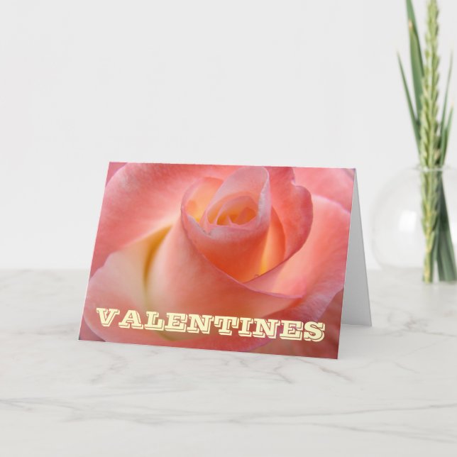 Meu Doce Valentim! Cartões Rosa Flor (Frente)