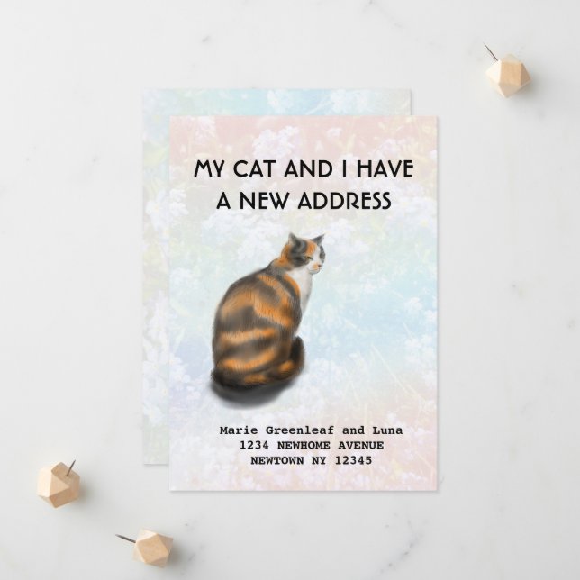 Meu gato e eu mudamos de casa Anúncio (Frente/Verso In Situ)