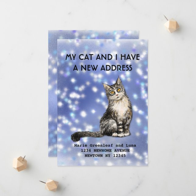 Meu gato e eu nos mudamos - Anúncio (Frente/Verso In Situ)