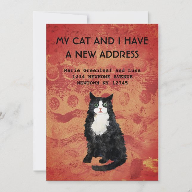 Meu gato e eu nos mudamos Anúncio (Frente)