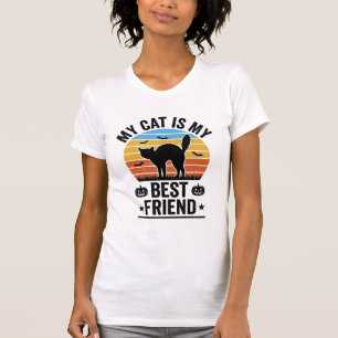 Meu Gato É Meu Melhor Amigo Camisa Vintage de Gato