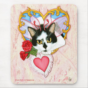 Meu gato felino Mousepad dos namorados