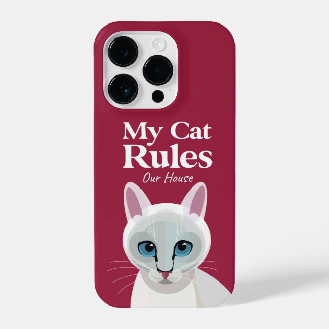 Meu Gato governa nossa capas de iphone (Verso)