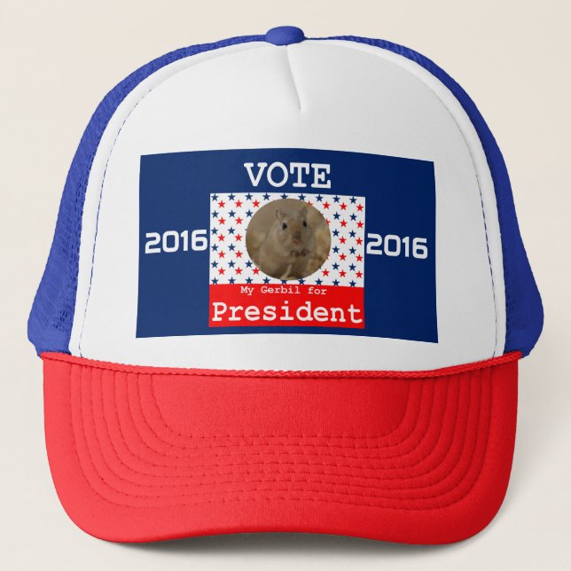 Meu Gerbil para Presidente Boné (Frente)