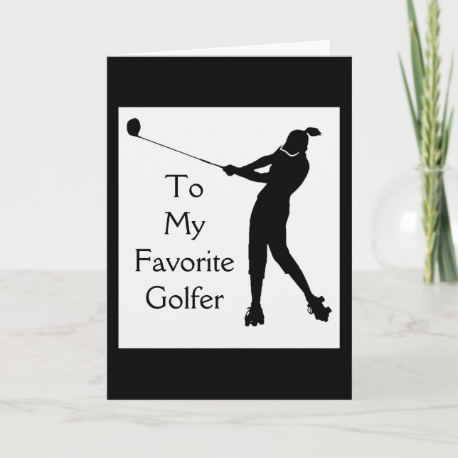MEU "GOLFER FAVORITO" NO CARTÃO DE ANIVERSÁRIO (Frente)